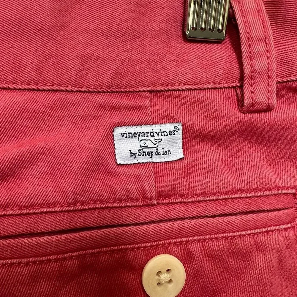 Vineyard Vines Boy’s Nantucket Red Chino Pants Flat Front Preppy Kids size 18